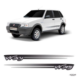 Adesivo Faixa Lateral Way Cinza Uno 2009 em Oferta na Shopee