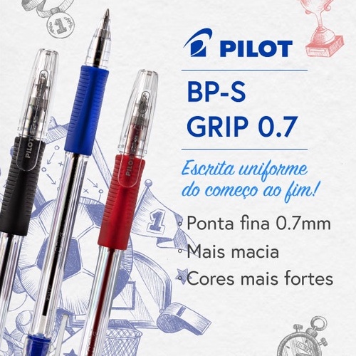 Caneta Pilot Bps Grip Mm Fina Shopee Brasil