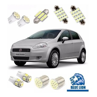 Kit Lampada Led Fiat Punto Teto Placa Ré Farol Super Branca em Oferta na Shopee