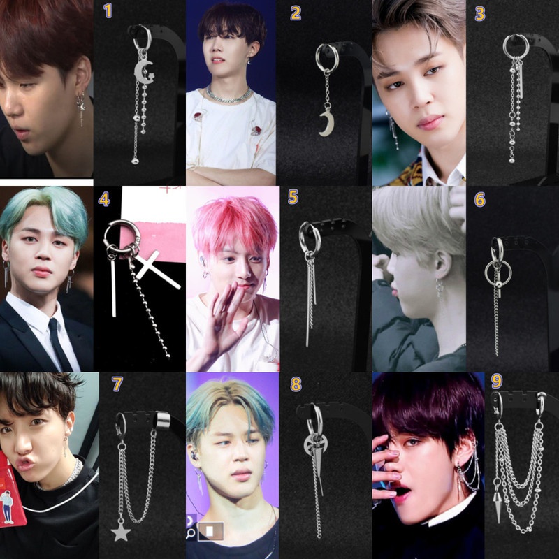 1Pc Kpop Bangtan Boys Mesmo Estilo Brincos De Cavilha Longa Tassel Fashion Jewelry em Oferta na Shopee