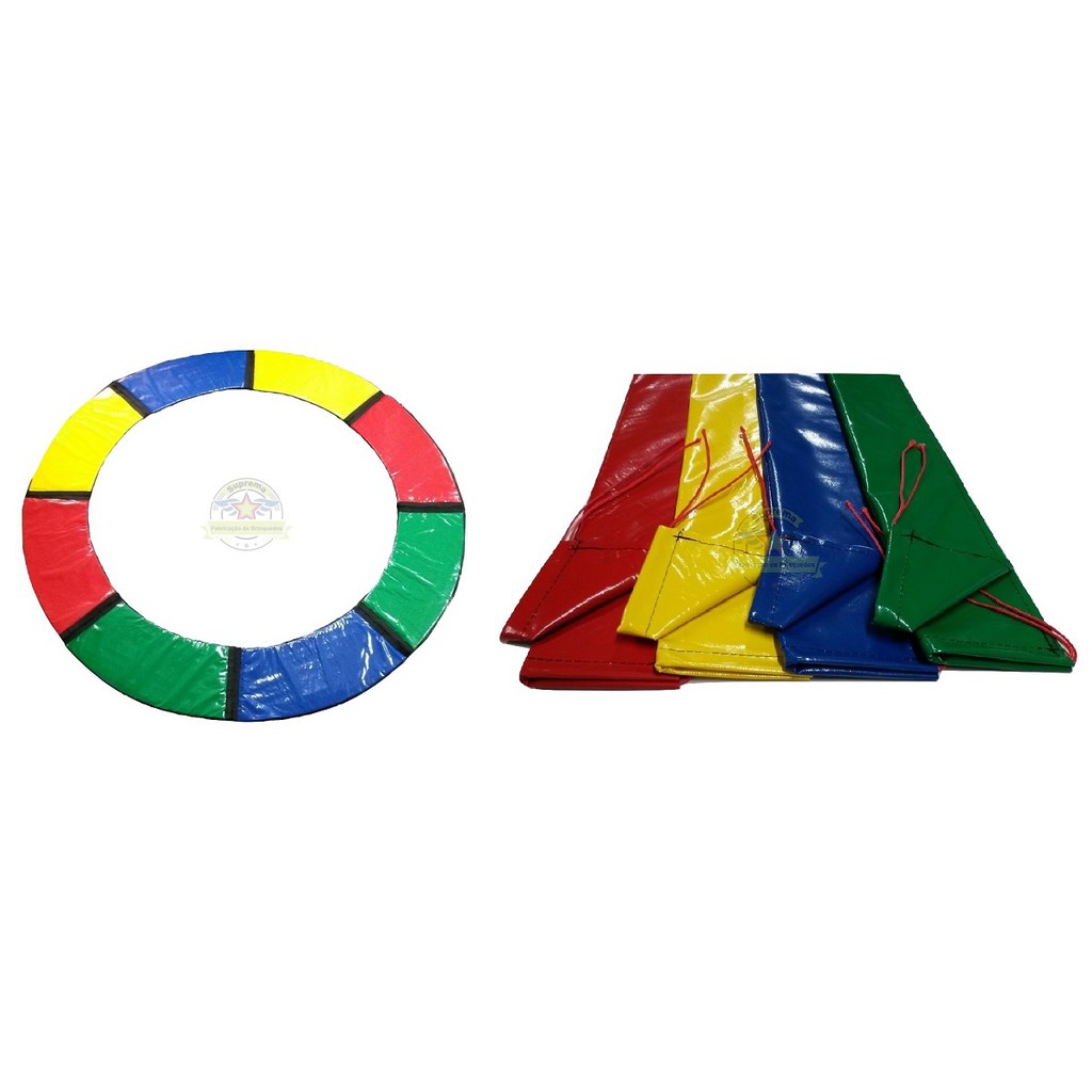 Kit Protetor De Molas 4,27 Metros Cama Elástica Mais 08 Capas para Isotubo Pula Pula