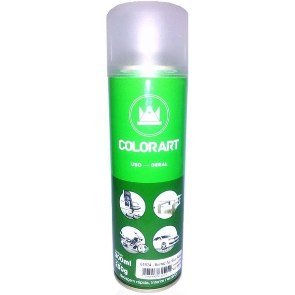 Spray Verniz Acrilico Colorart Fosco Uso Geral 300ml