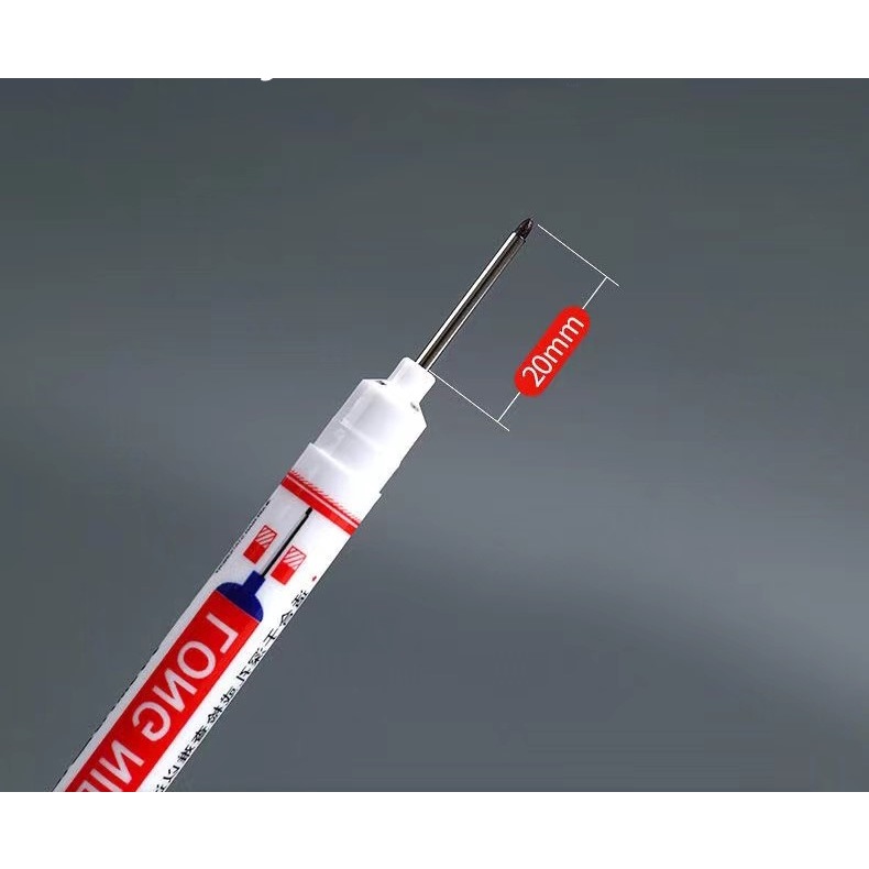 1Uni Caneta Ponta Longa Marcadora de Furação Parede (A Pronta Entrega) Marcador