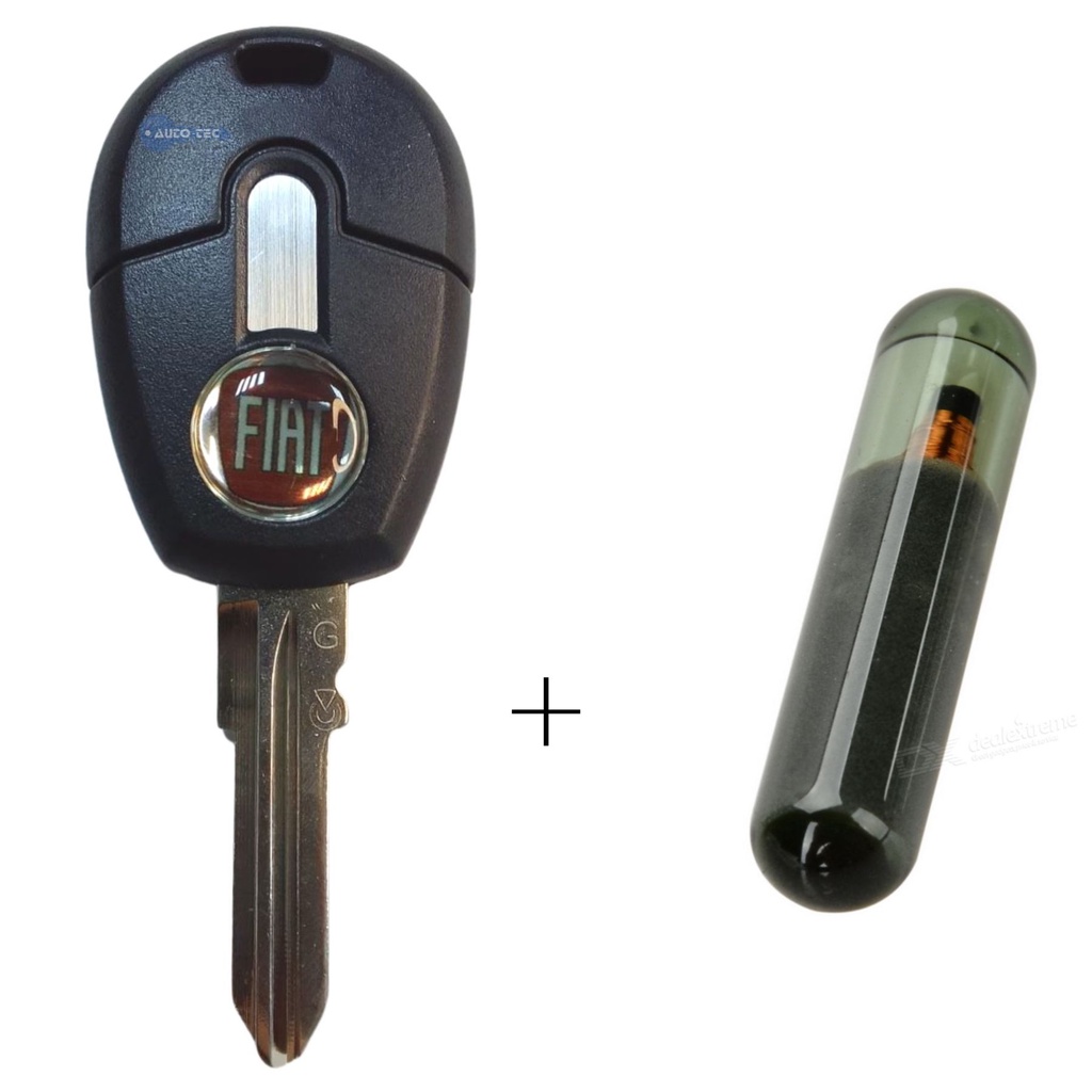 Chave Gaveta Cabeça solta Fiat Yale Original Valeo + 1 Chip T42 Importado