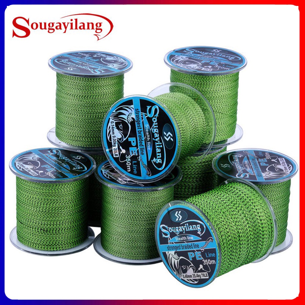 Linha de pesca multifilamento Sougayilang Smooth 4 Strands 150M/350M/550M 0.14mm-0.40mm em Oferta na Shopee