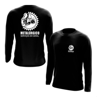 Camiseta Manga Longa Metalúrgico Soldador Uniforme Trabalho em Oferta na Shopee