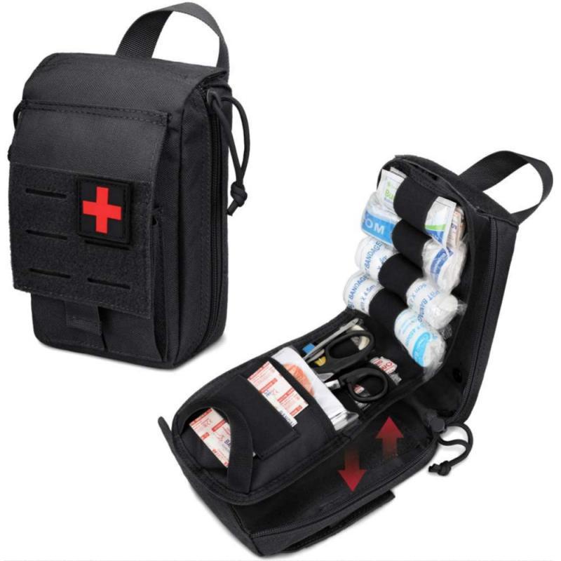 Kit Tático Unissex Para Exterior Médico De Primeiros Socorros EMT De Sobrevivência De Campo Molle Acessório Bolsa De Resgate Pocket