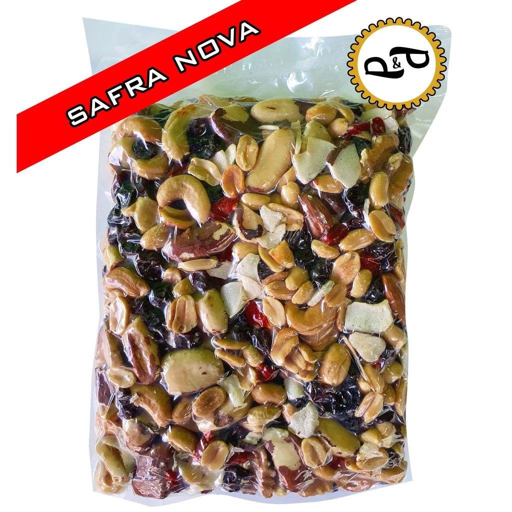 Mix Premium P&P - Castanhas, Nozes, Amêndoas, Goji berry, Raspas de coco, Uvas passas e Amendoim 250g — imagem 1
