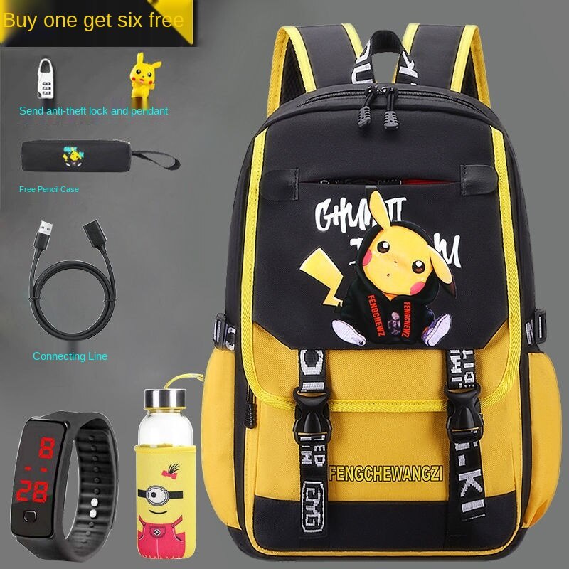 Pikachu anime Sacos Escolares Para Homens E Mulheres 9QDZ