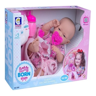 Boneca Love Born Bebezinho Da Mamae Cotiplás