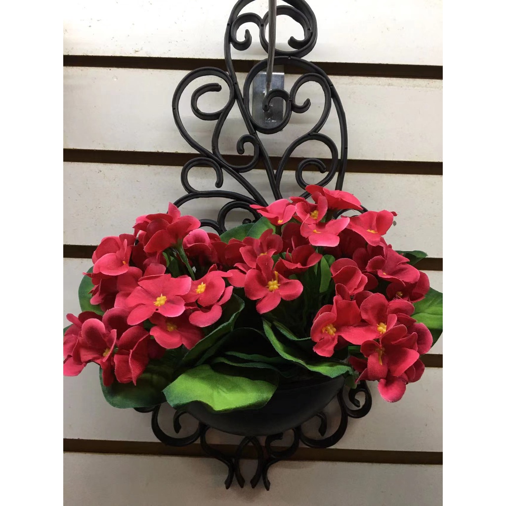 Vaso de Parede com plantas artifiais em Oferta na Shopee