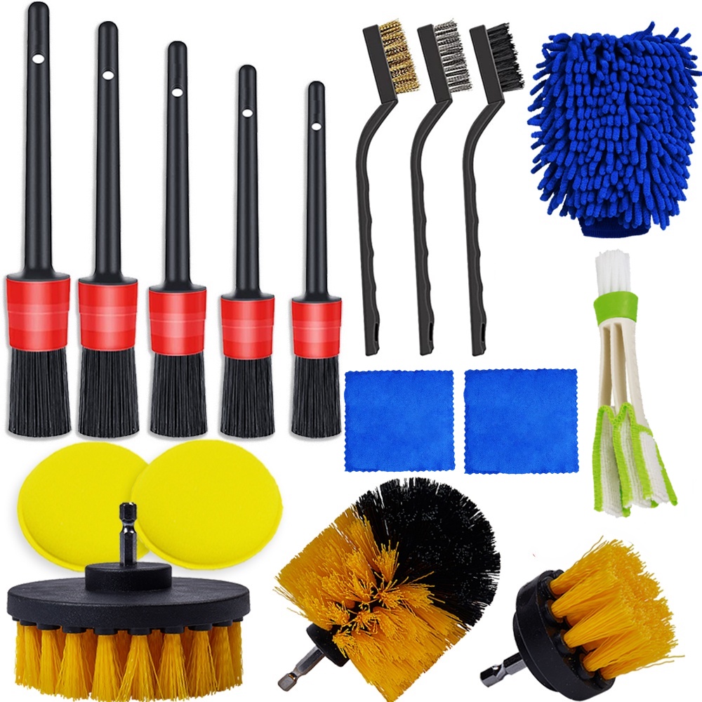 Hot Detailing Brush Drill Brushes Tool For Car Tire Rim Cleaning Detail