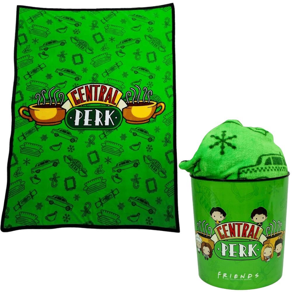 Kit Friends Central Perk Manta Ultra-soft Plush+ Balde Pipoca Oficial ...