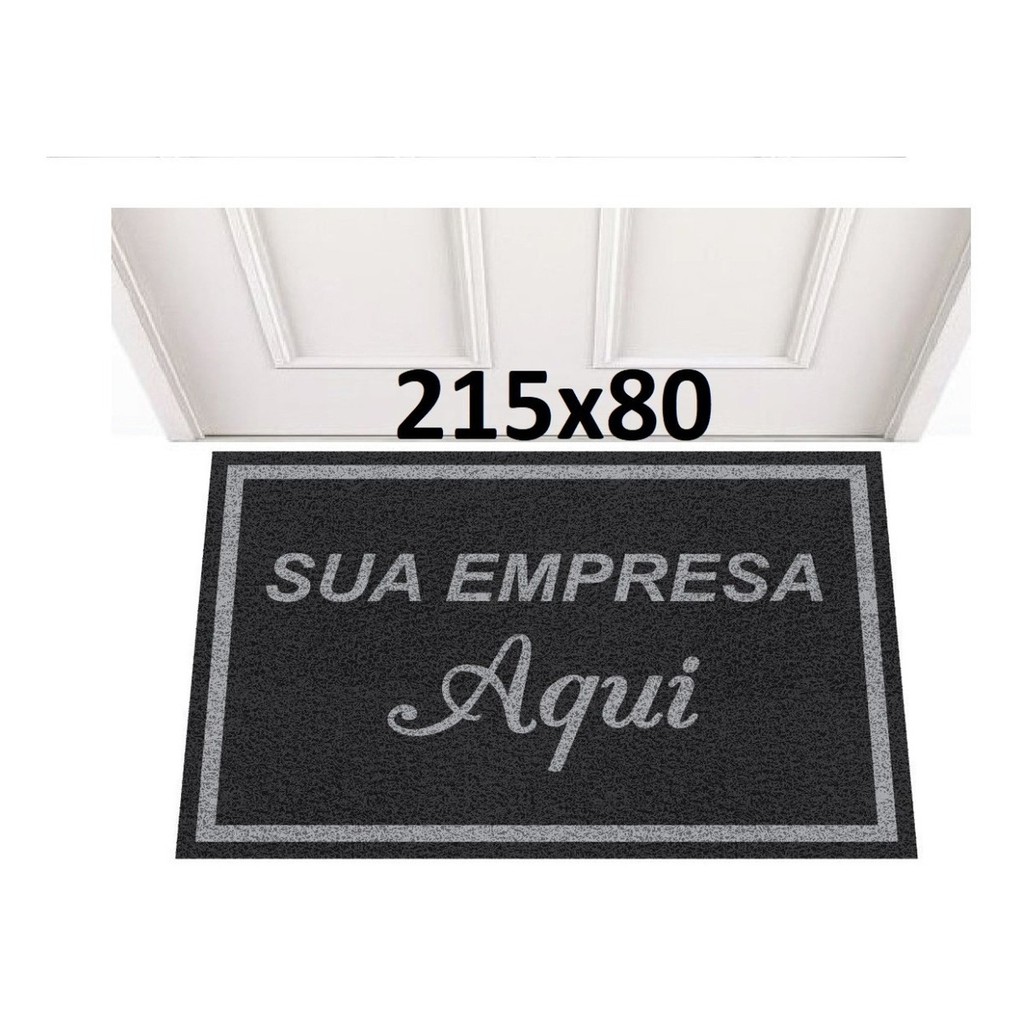 Tapete Capacho 2,15x0,8 Personalizado Logomarca Empresa Logo