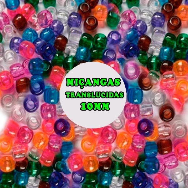 MIÇANGAS TERERE 10MM TRANSLUCIDA com 100pc/50gr em Oferta na Shopee
