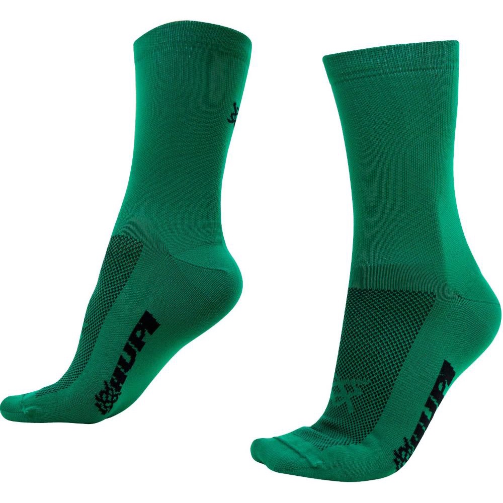 Meia HUPI Lisa Verde Bandeira em Oferta na Shopee