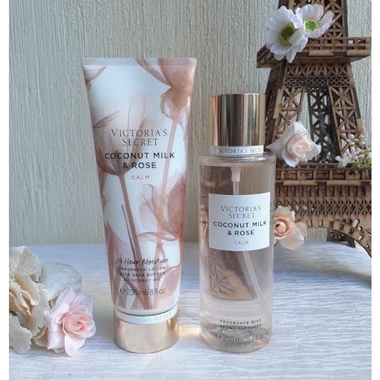 Coconut milk e rose Victorias secrets Shopee Brasil