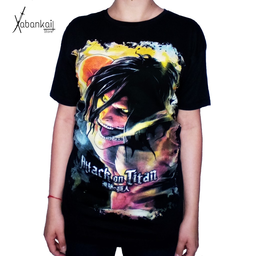 Camisa Camiseta Basica Unissex Anime Attack On Titan Shingeki No Kyojin Shopee Brasil 7456