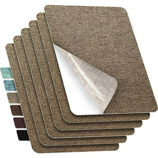 Patch De Tecido De Linho Autoadesivo-10 Cores Para Reparo Rápido De Sofás E Roupas