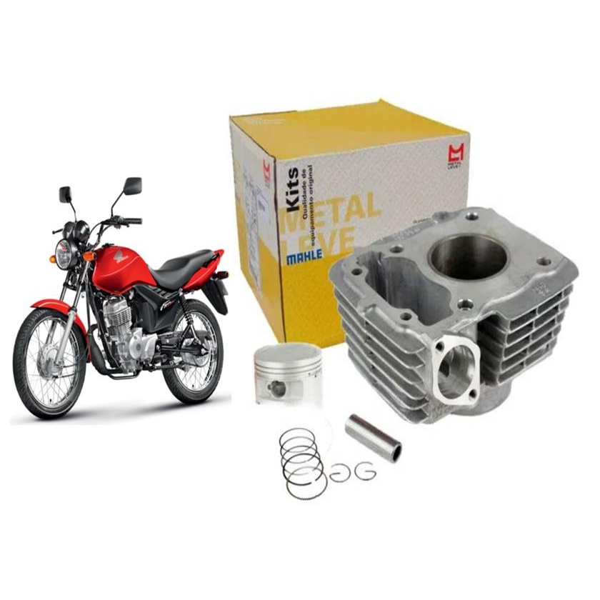 Kit Cilindro Motor Cg Titan Fan 125 NXR Bros 125 2009 à 2022 Original Metal Leve