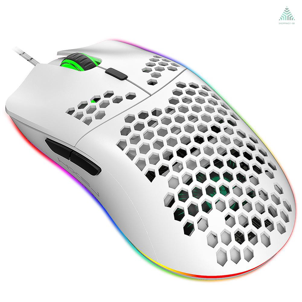 Hxsj J900 Usb Wired Gaming Mouse Rgb Gaming Mouse Com Seis Ajustável
