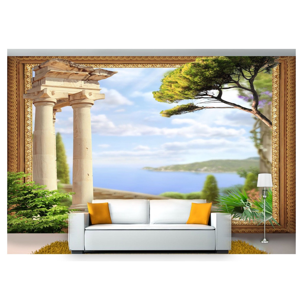 papel de parede Paisagem Digital 3D 6m² DAH48