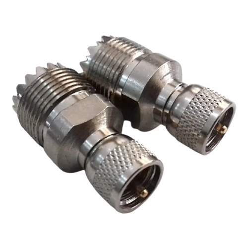 2 Adaptador Uhf Femea X Mini Uhf Macho Gm300 Em200 Em400