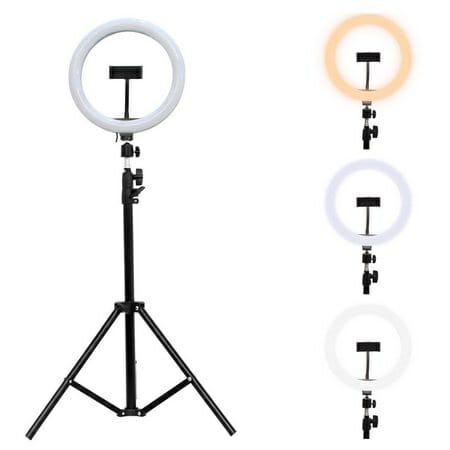 Ring Light Iluminador Led 10 Polegada 26cm + Tripé 2,10m Profissional Blogueira Youtube