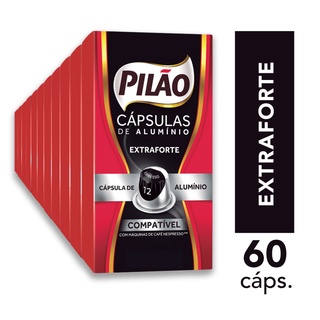 Kit 60 Cápsulas Café Pilão Extra Forte 12
