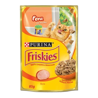 Racao Umida Nestle Purina Gatos Friskies Peru Ao Molho Sache 85gr
