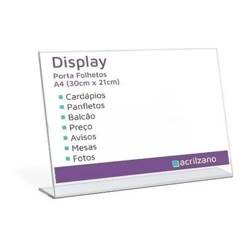 Display De Mesa Horizontal C Vhb Expositor Papel A4 Office Shopee Brasil 1527