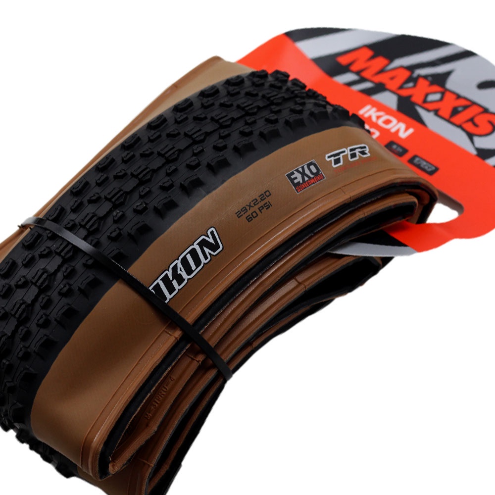 Pneu Maxxis Ikon 29x2.20 Tubeless Faixa Bege Skin wall Exo Tr Kevlar Promoção