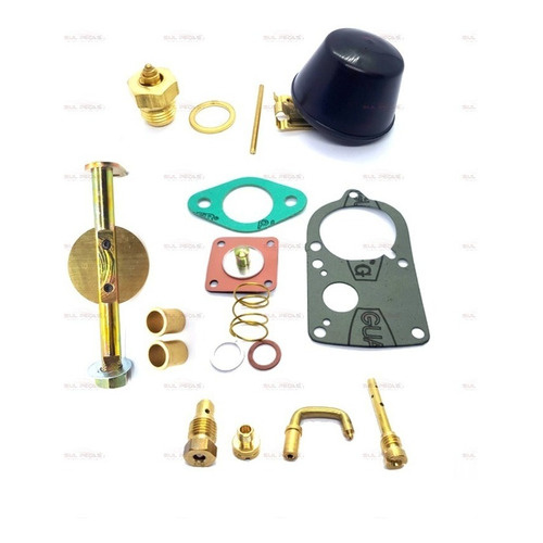 Kit Carburador Fusca 1500 Com Eixo Boia Agulha Gicle Injetor