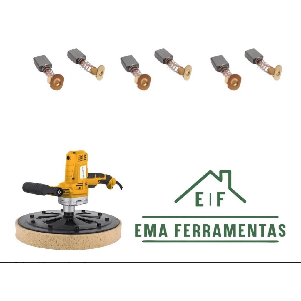 Escova de Carvão para desempenadeira Menegotti Mde 1200w 3 pares