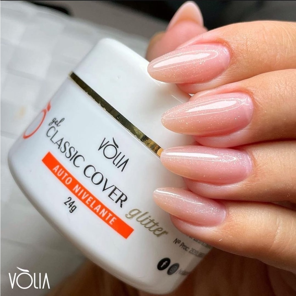 Volia Gel Classic Glitter Cover 24g Shopee Brasil