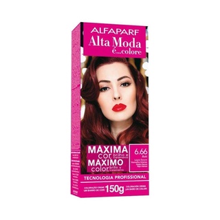 Tintura Alta Moda 6.66 Louro Escuro Vermelho Intenso