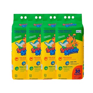 Kit 4 Tapete Higiênico Cães Super Secão Petix C/30 Unidades em Oferta na Shopee