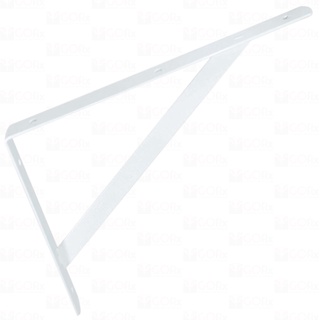 Kit 2 Cantoneiras Brancas 40x24 Mão Francesa Leve