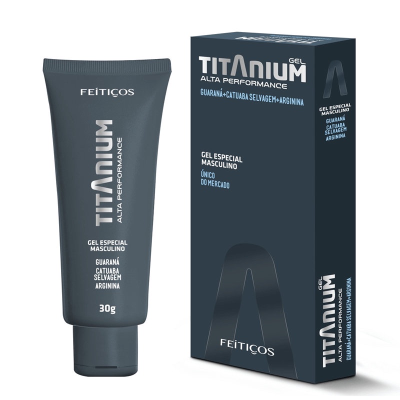 Gel Especial Masculino que Aumenta o Tempo de Ereção e Melhora o Desempenho - Titanium Alta Performance - 30 G em Oferta na Shopee