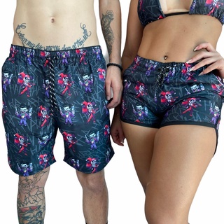 Shorts Unitário Coringa E Arlequina