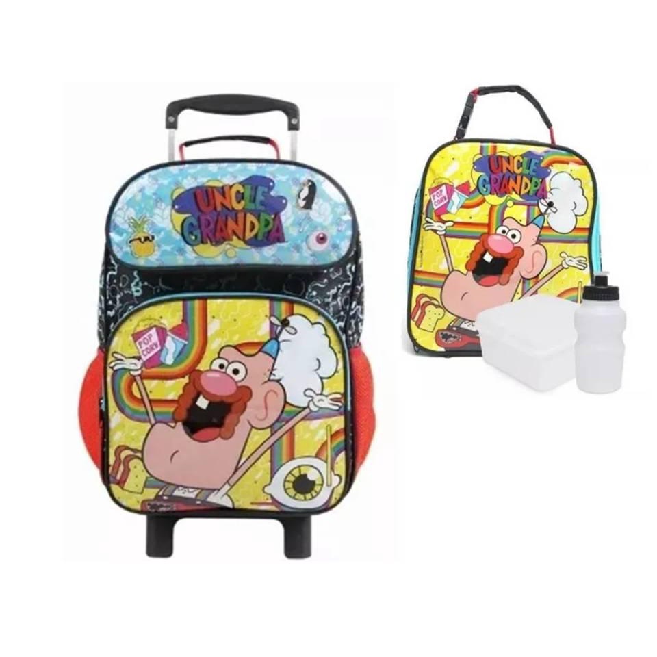 Kit Mochilete + Lancheira Térmica Titio Avô - Uncle Grandpa