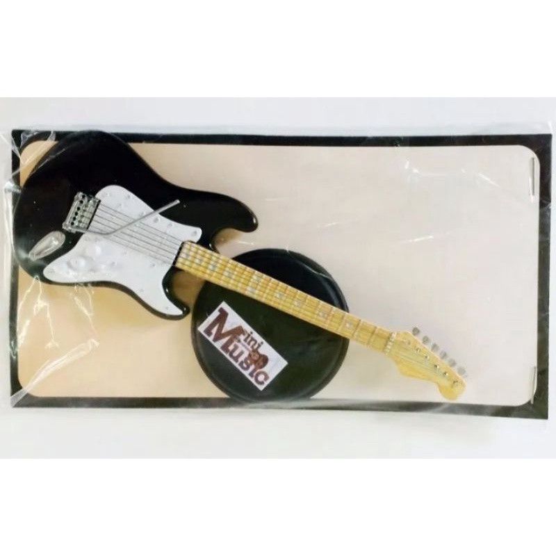 Instrumento Musical em Miniatura de Guitarra Strato Caster