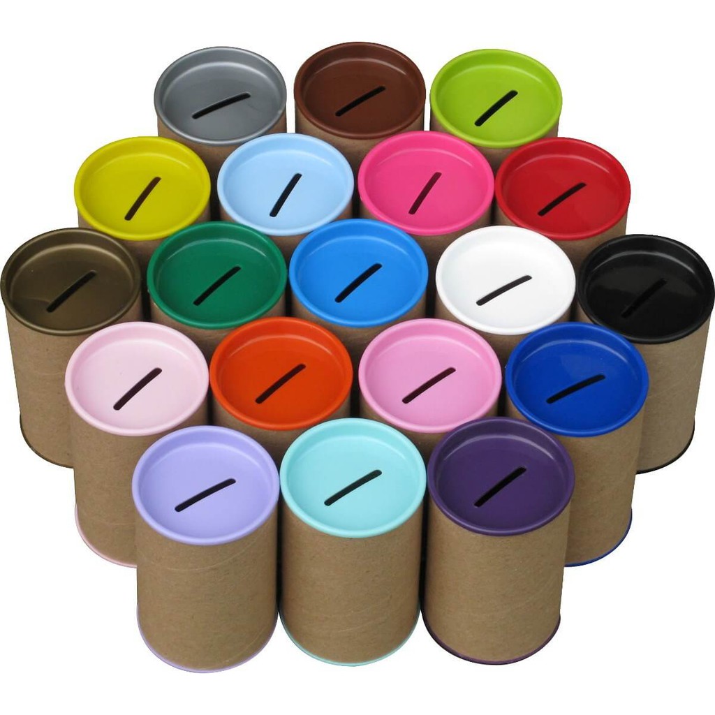 6 Cofrinho Papelão 6x9.5 cm - Cofres Cofrinhos de Papelão para Personalizar Mesa Lembrancinha Festas