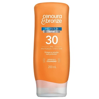 Protetor solar Cenoura & Bronze com fator de proteção solar 30 - Alta Proteção UVA e UVB 200ml