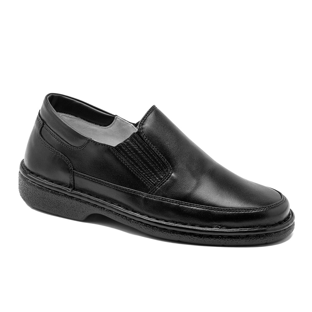 sapato social masculino feito a mão em pelica (mestiço) CR1005 cla preto