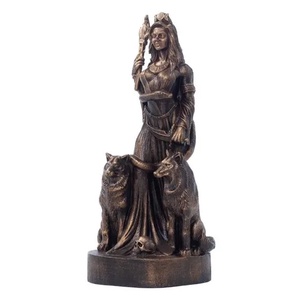 Estatua Estatueta Deusa Hecate Resina Mod.4 (BRONZE) PRODUTO EXCLUSIVO WICCAA