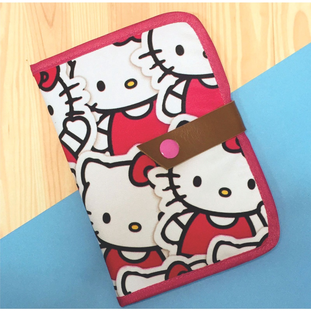 Porta Documento Hello Kitty, porta passaporte, porta carteira de trabalho e documentos do bebê