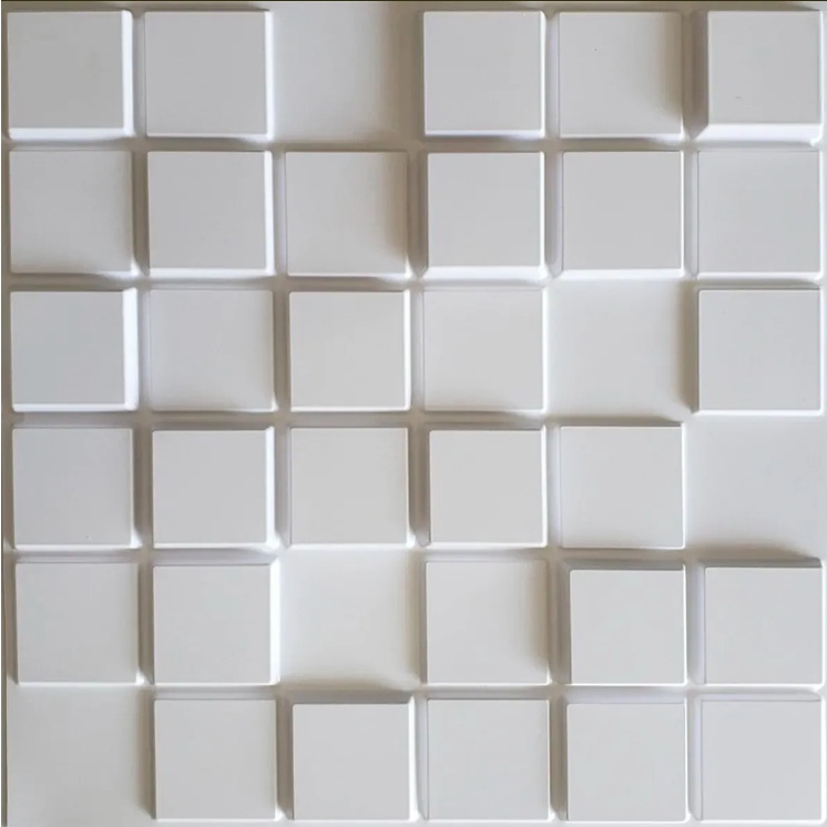 * * 10 unidade PLACA 3D - 50x50 cm DECORATIVA PVC · foto 2