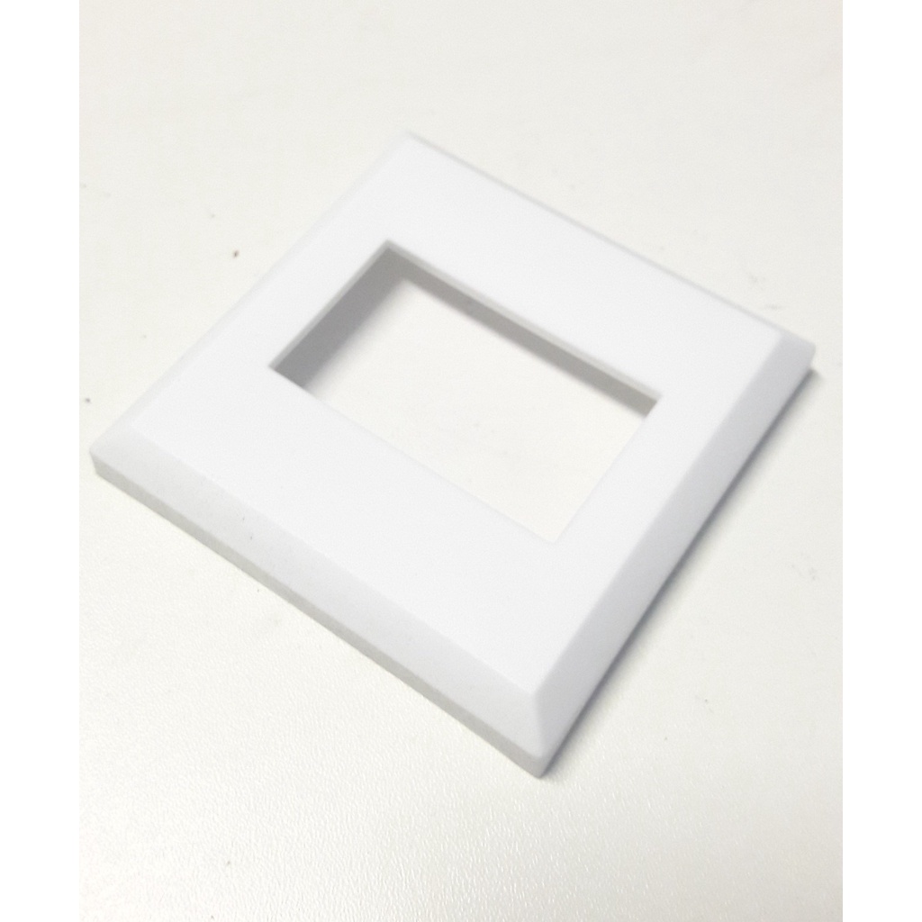 Canopla tubo retangular nylon 25x50 10 pçs