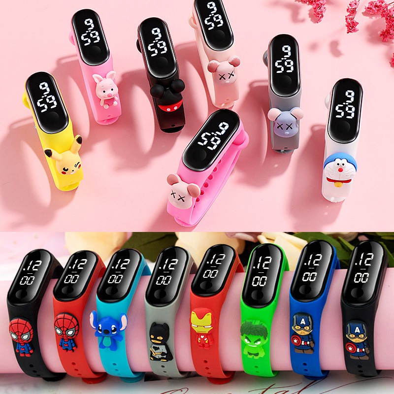 Relógio Digital De Led Infantil Com Toque Eletrônico Para Crianças ...